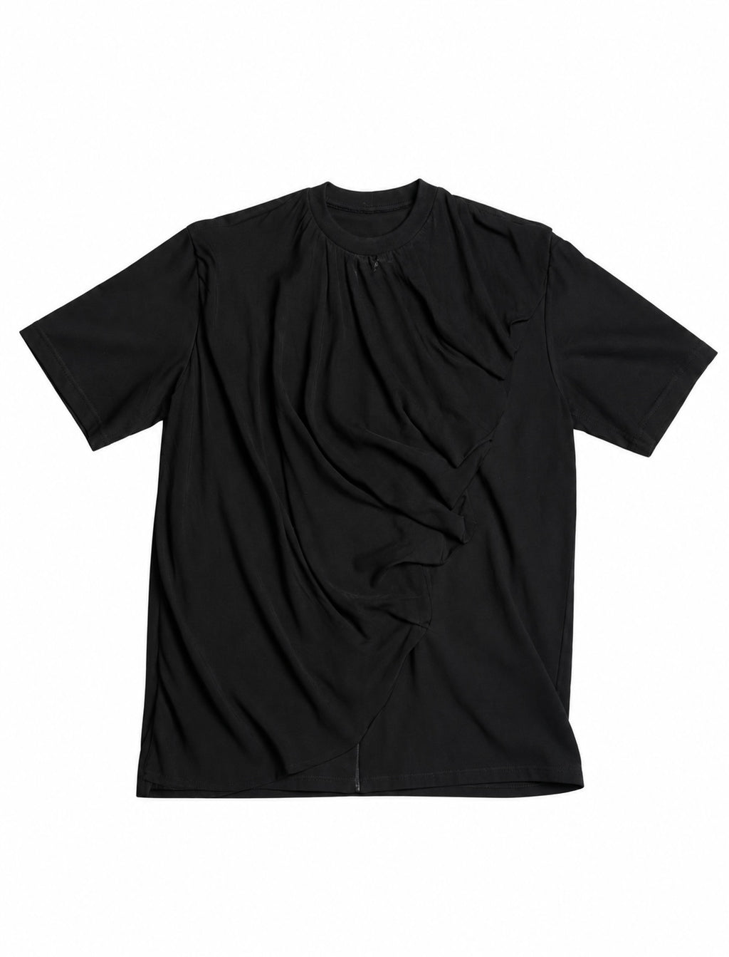 Sculpted Layer T-Shirt in Black